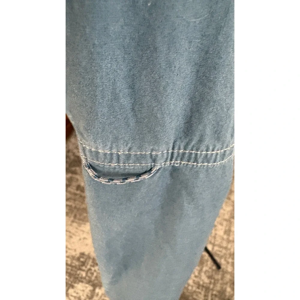 Cabelas Mens 2XL Blue Long Sleeve Fishing Shirt Ventilated Button Up Utility - Picture 6 of 7